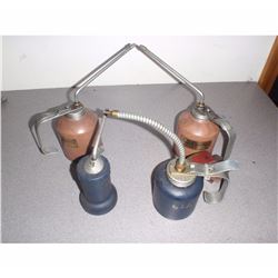 Lot of 4 Oil Lubricator Cans