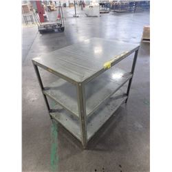 24" x 36" x 32" Tall Steel Table