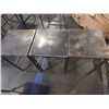 Image 2 : Lot of (3) 18" x 18" x 29" Tall Steel Tables