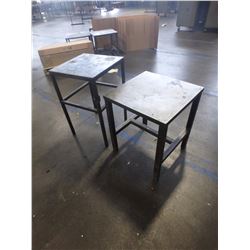 Lot of (2) Steel Tables