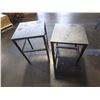 Image 2 : Lot of (2) Steel Tables