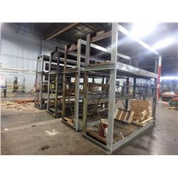 Lot (4) App 118" T x 120" L x 38" W HEAVY DUTY Storage Racks