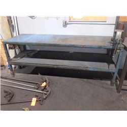 32" x 96" Steel Work Bench w/ Vise