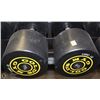 Image 1 : PAIR OF GOLDS GYM BRANDED  DUMBBELLS - 115 LBS EA