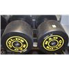 Image 1 : PAIR OF GOLDS GYM BRANDED DUMBBELLS - 105 LBS EA