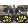 Image 1 : PAIR OF GOLDS GYM BRANDED DUMBBELLS  - 40 LBS EA