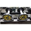Image 1 : PAIR OF GOLDS GYM BRANDED DUMBBELLS  - 5 LBS EA