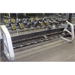 2 TIER DUMBELL RACK 100"WX 32"H X 28"D