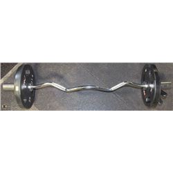 CURL BAR WITH 50 LBS OF WEIGHTS INCLUDED