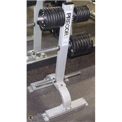 PRECOR WEIGHT STAND INCLUDES 22 WEIGHTS