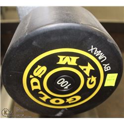 STRAIGHT BAR WITH 100 LBS - GOLD'S GYM BRANDED