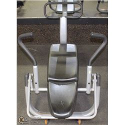 AB BENCH WITH CASTERS ON END FOR PORTABILITY.