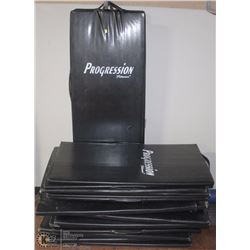 LOT OF 27 PROGRESSION FITNESS WORK OUT MATS