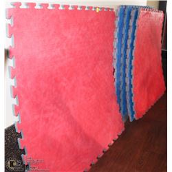 LOT OF 9 INTERLOCKING MATS