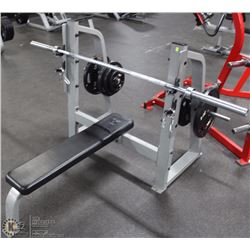 PRECOR FREE WEIGHT PRESS WITH BENCH