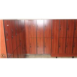 CLUBLINE LOCKERS 121-144, L SHAPE BANK