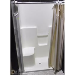 LOT OF 6 SHOWER INSERTS ALL PLUMBING, HARDWARE,