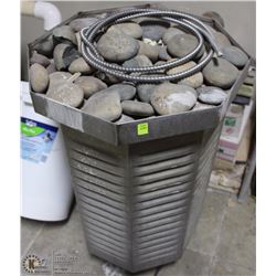 SAUNA BASE WITH ROCK TOP.  UNTESTED.