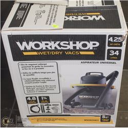 WORKSHOP WET/DRY VAC 34 LITRES