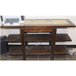 3 TIER WOOD DECORATIVE SHELF