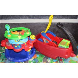 KIDS ROOM-LOT OF 2 BABY PLAY CENTERS/SAUCERS AND