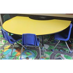 KIDS ROOM-HALF MOON KIDS HEIGHT ADJUSTABLE TABLE