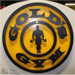 GOLDS GYM BACK LIT SIGN, UNTESTED