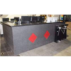 FRONT RECEPTION TWO WORKSTATION DESK, U SHAPE AND