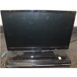 INSIGNIA LED 19" SCREEN, WITH TOSHIBA HDMI DVD