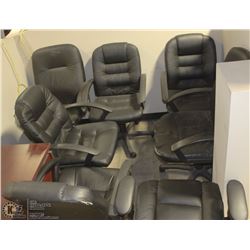 LOT OF 7 MISC HIGH BACK OFFICE CHAIRS