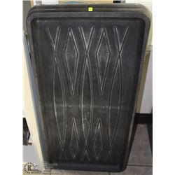 LOT OF 4 BLACK PLASTIC BOOT TRAYS