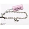 Image 2 : STERLING SILVER DIAMOND DRAGONFLY CHARM BRACELET