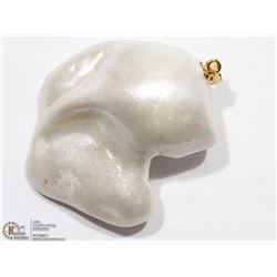 14KT YELLOW GOLD NATURAL FRESHWATER PEARL PENDANT