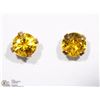 Image 1 : 10KT YELLOW GOLD YELLOW SAPPHIRE STUD EARRINGS