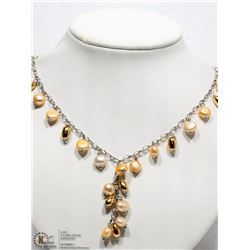 ST SILVER FRESHWATER PEARL EUROARGENTI NECKLACE