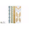 Image 1 : SILVER&GOLD TONE 2 TEMPORARY SKIN JEWELRY TATTOO