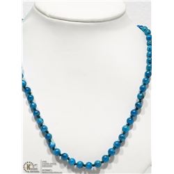 STERLING SILVER APATITE 18" NECKLACE