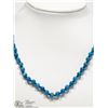 Image 2 : STERLING SILVER APATITE 18" NECKLACE