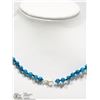 Image 3 : STERLING SILVER APATITE 18" NECKLACE