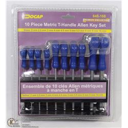 10PC METRIC T-HANDLE ALLEN KEY SET