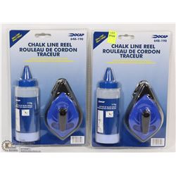 LOT OF 2 CHALK LINE REEL