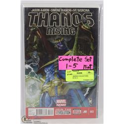 THANOS RISING COLLECTORS COMIC SET #1-5.