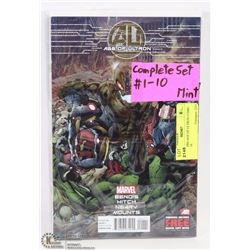 AVENGERS AGE OF ULTRON COMIC SET #1-10.