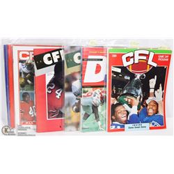 #18- LOT OF 10 EDMONTON ESKIMOS CFL FOOTBALL