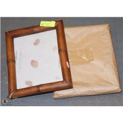 2 BAMBOO STYLE PICTURE FRAMES 8X10