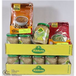 16 JARS OF KIIHNE THIN SLICED CELERY SOLD WITH 2