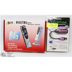 NEW CLICKFREE TRANSFORMER & 3-IN-1 DIGITAL CAMERA
