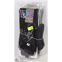 4 PAIRS OF TEXTING GLOVES INCL COIN PURSE