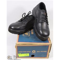 PAIR OF JB GOODHUE STEEL TOE WORK SHOES SIZE 8.5.