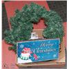 Image 1 : SHOWHOME WREATH AND LIGHT UP DECOR